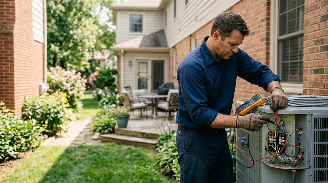HVAC technician working near Baxter, WV